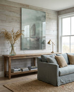 Loneliness Glass Wall Art - Lifestyle preview in a designer interior