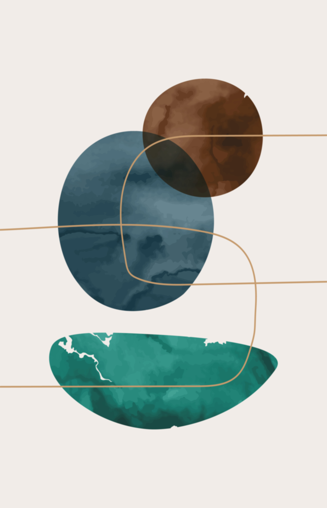 Dance of Earth Colors Glass Wall Art