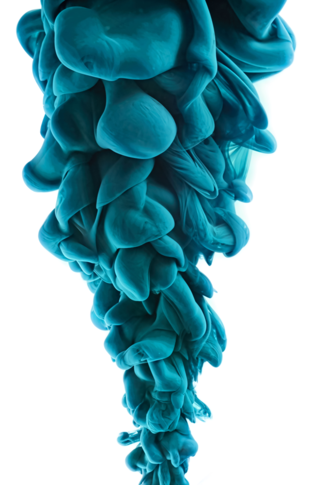 Blue Layers Glass Wall Art