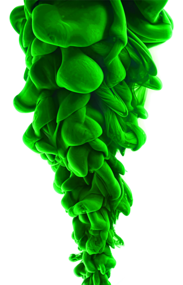 Green Layers Glass Wall Art