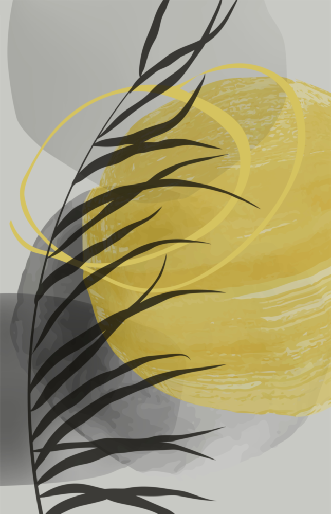 Autumn Yellow Glass Wall Art