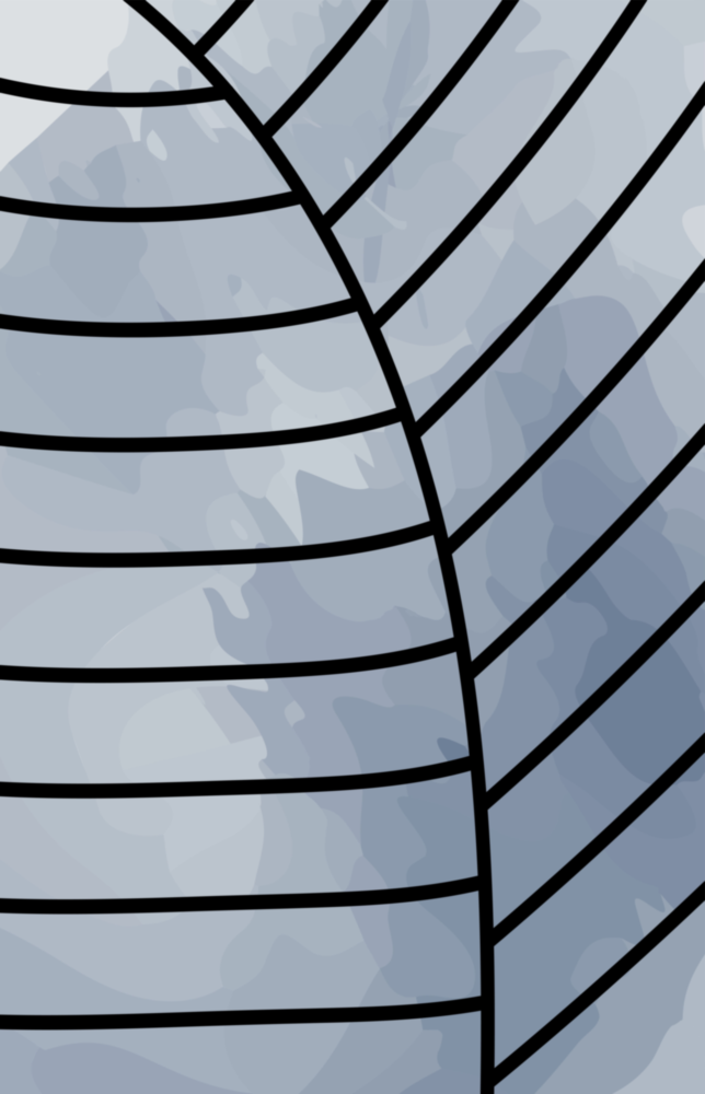 Lines of Leaf Glass Wall Art
