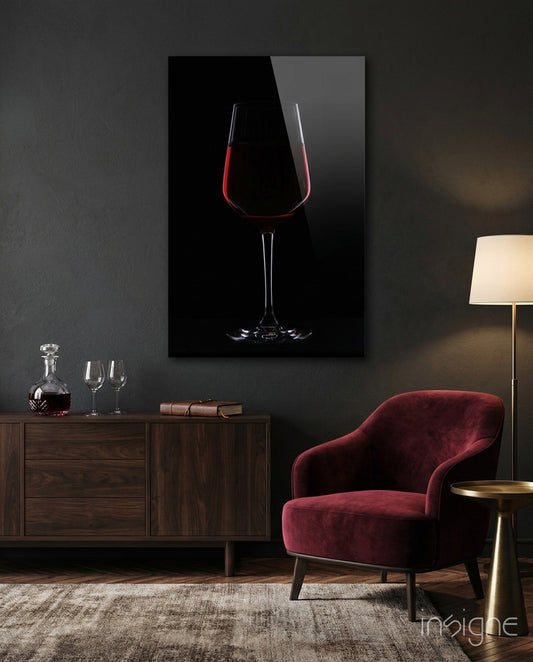 Wine Glass Wall Art - Lifestyle preview in a designer interior