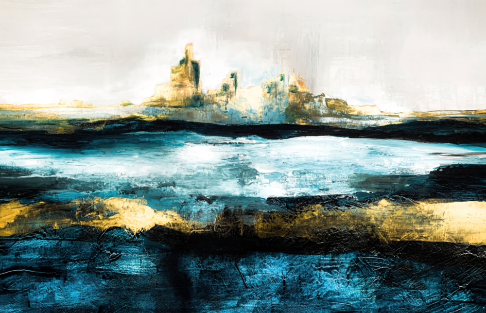 Sea of a Dream Glass Wall Art