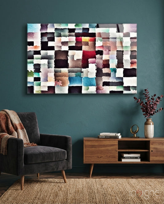 Images of Subconsciousness Glass Wall Art - Lifestyle preview in a designer interior