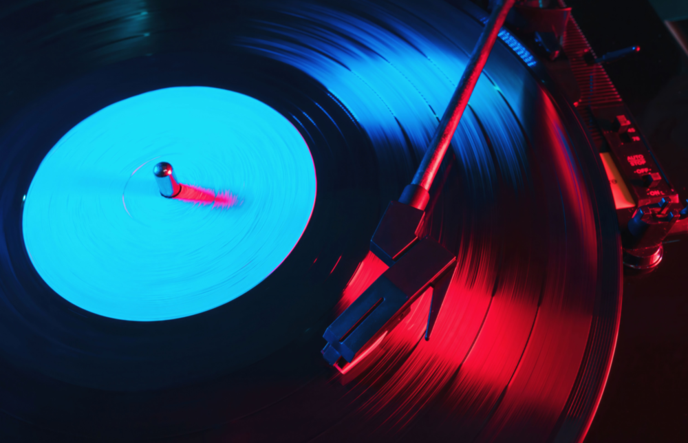 Gramophone Glass Wall Art