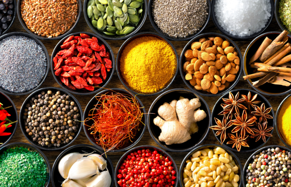 Spices Glass Wall Art