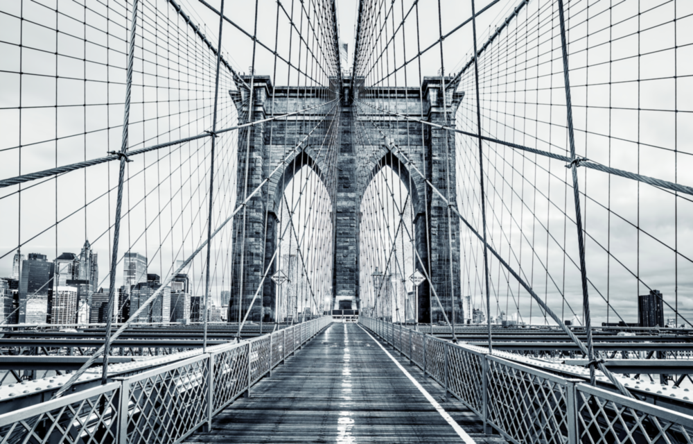 Brooklyn Bridge Glass Wall Art