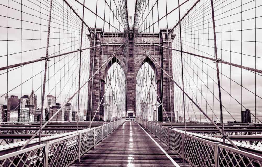 Brooklyn Bridge Glass Wall Art