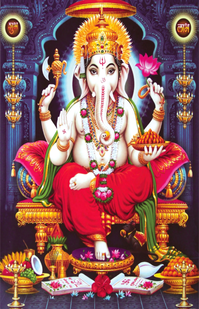 Ganesha Glass Wall Art