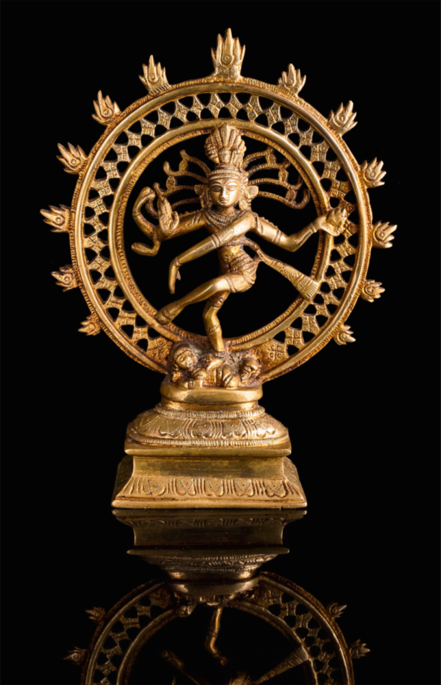 Shiva Nataraja Glass Wall Art