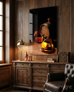 Wine Glass Wall Art - Lifestyle preview in a designer interior
