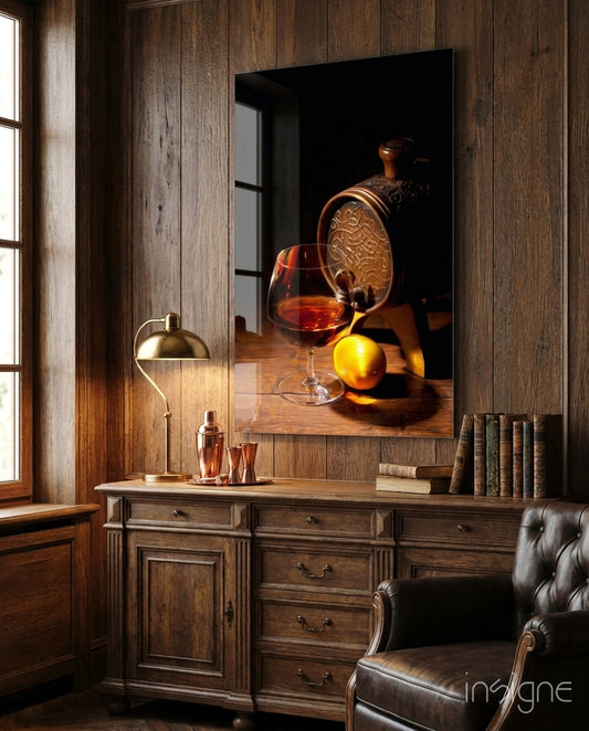 Wine Glass Wall Art - Lifestyle preview in a designer interior
