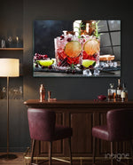 Whiskey Glass Wall Art - Lifestyle preview in a designer interior