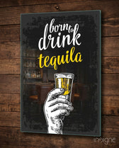 Tequila Glass Wall Art - Lifestyle preview in a designer interior