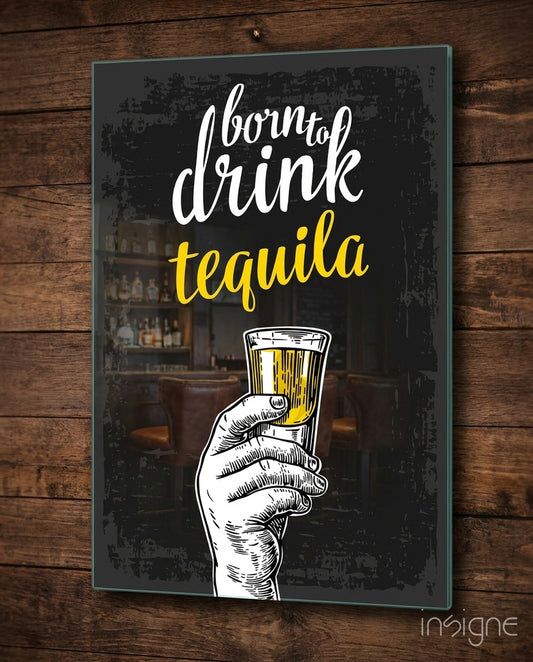 Tequila Glass Wall Art - Lifestyle preview in a designer interior