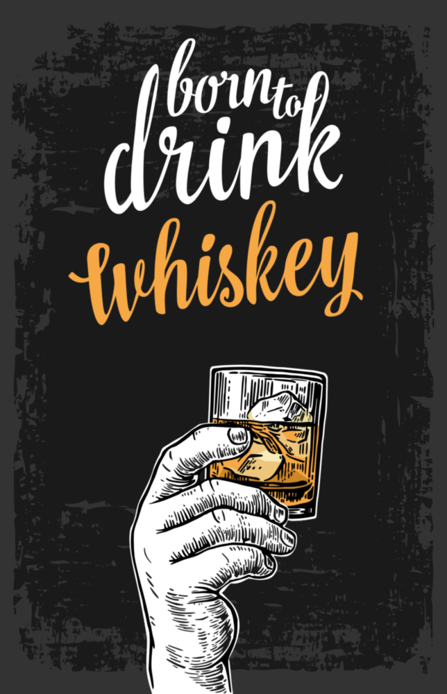Whiskey Glass Wall Art