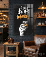 Whiskey Glass Wall Art - Lifestyle preview in a designer interior