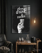 Vodka Glass Wall Art - Lifestyle preview in a designer interior