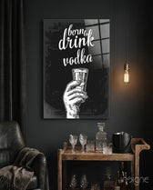 Vodka Glass Wall Art - Lifestyle preview in a designer interior