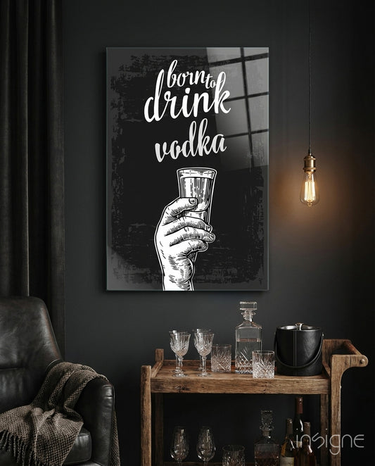 Vodka Glass Wall Art - Lifestyle preview in a designer interior