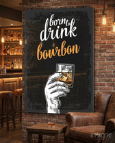 Bourbon Glass Wall Art - Lifestyle preview in a designer interior