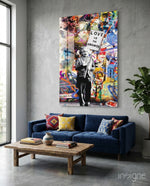 Love is the Answer Street Art Glass Wall Art