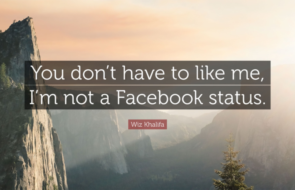 Not a Facebook Status Glass Wall Art