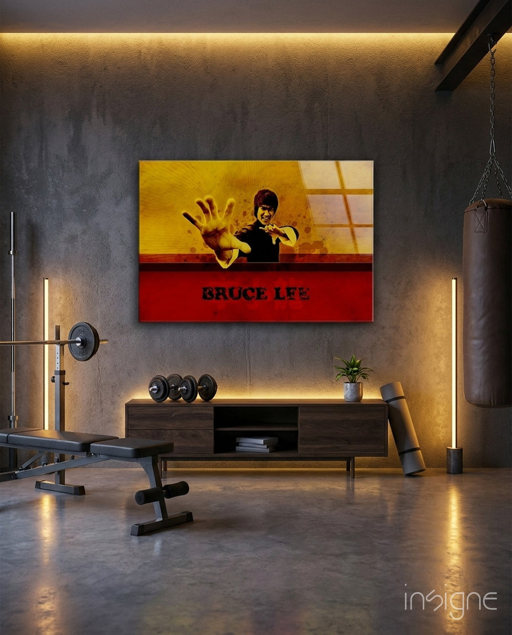 Martial Arts Master Glass Wall Art