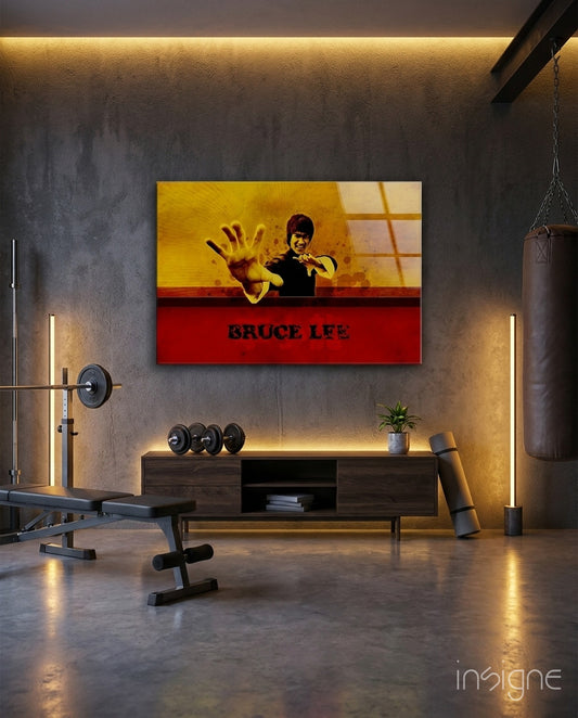 Martial Arts Master Glass Wall Art