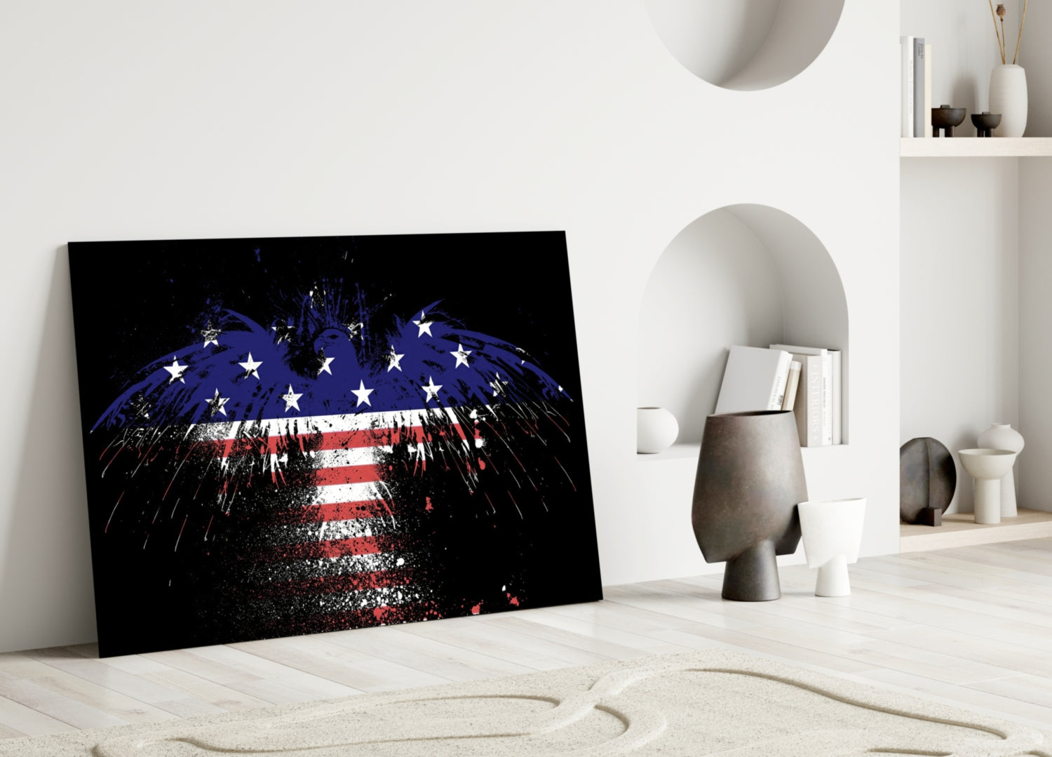 American Eagle Glass Wall Art.