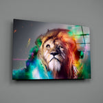 Fantasy-portrait panel bringing mystical drama to a contemporary lounge