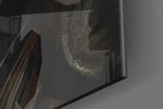 Darth Maul artwork anchoring a wall with moody dramatic palette