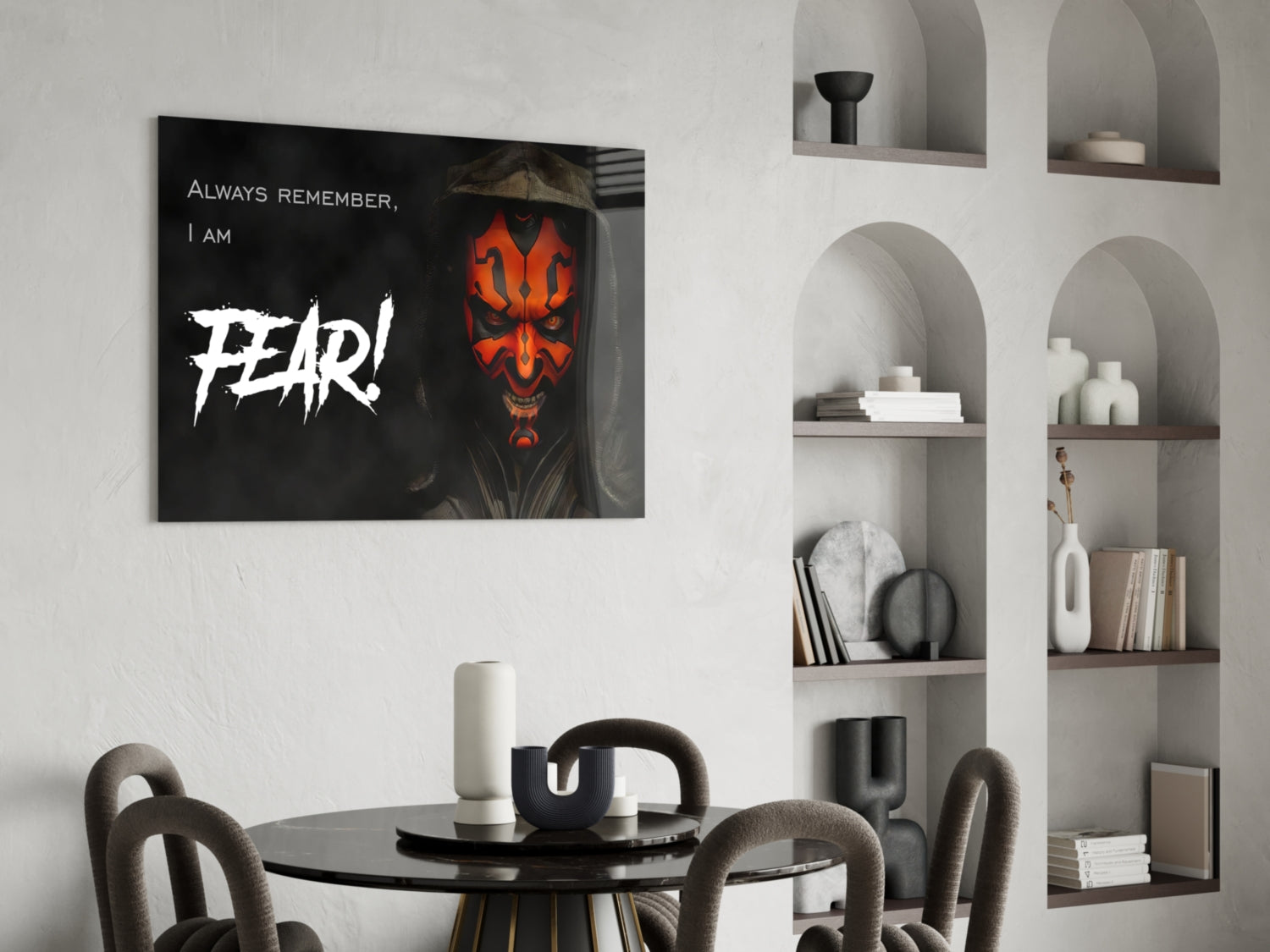 Darth Maul Glass Wall Art.
