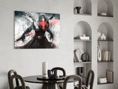 Lord Starkiller panel adding editorial drama to a man cave