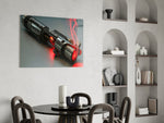Light Saber panel adding editorial drama to a man cave