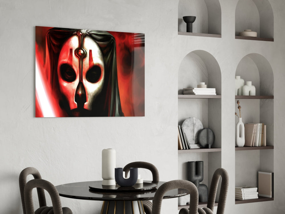 Darth Nihilus panel adding editorial drama to a man cave