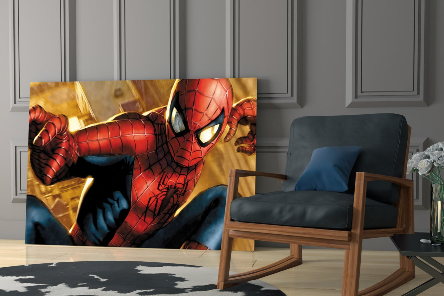 Spider Glass Wall Art.