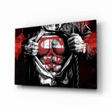 Superman Glass Wall Art.