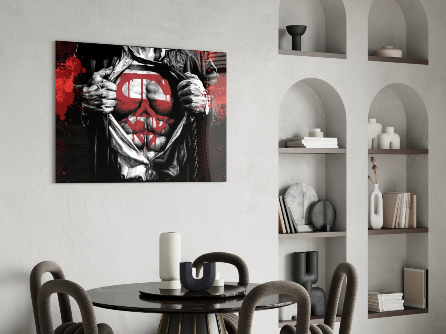 Superman Glass Wall Art.