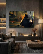 Batman Glass Wall Art - Lifestyle preview in a designer interior