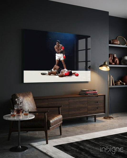 Knockout Boxer Glass Wall Art
