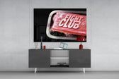 Fight Club panel catching directional light to reveal its cult-iconic wit