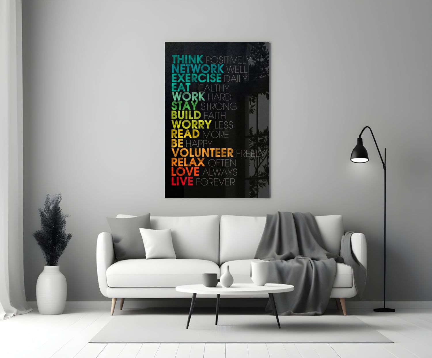 Advices Glass Wall Art.