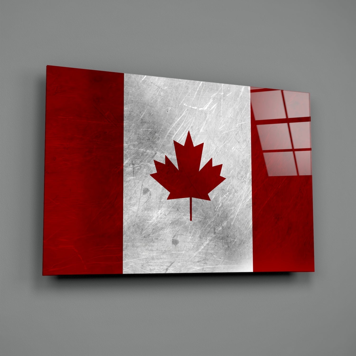 Flag of Canada Flag Glass Wall Art.