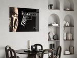 Tupac panel adding editorial drama to a man cave