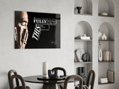 Tupac panel adding editorial drama to a man cave