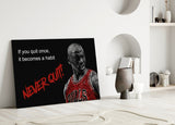Michael Jordan Glass Wall Art.