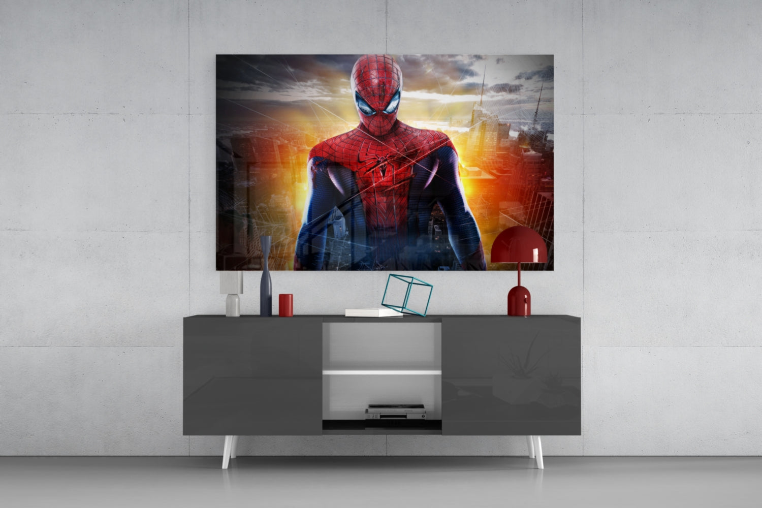 Spider Glass Wall Art.