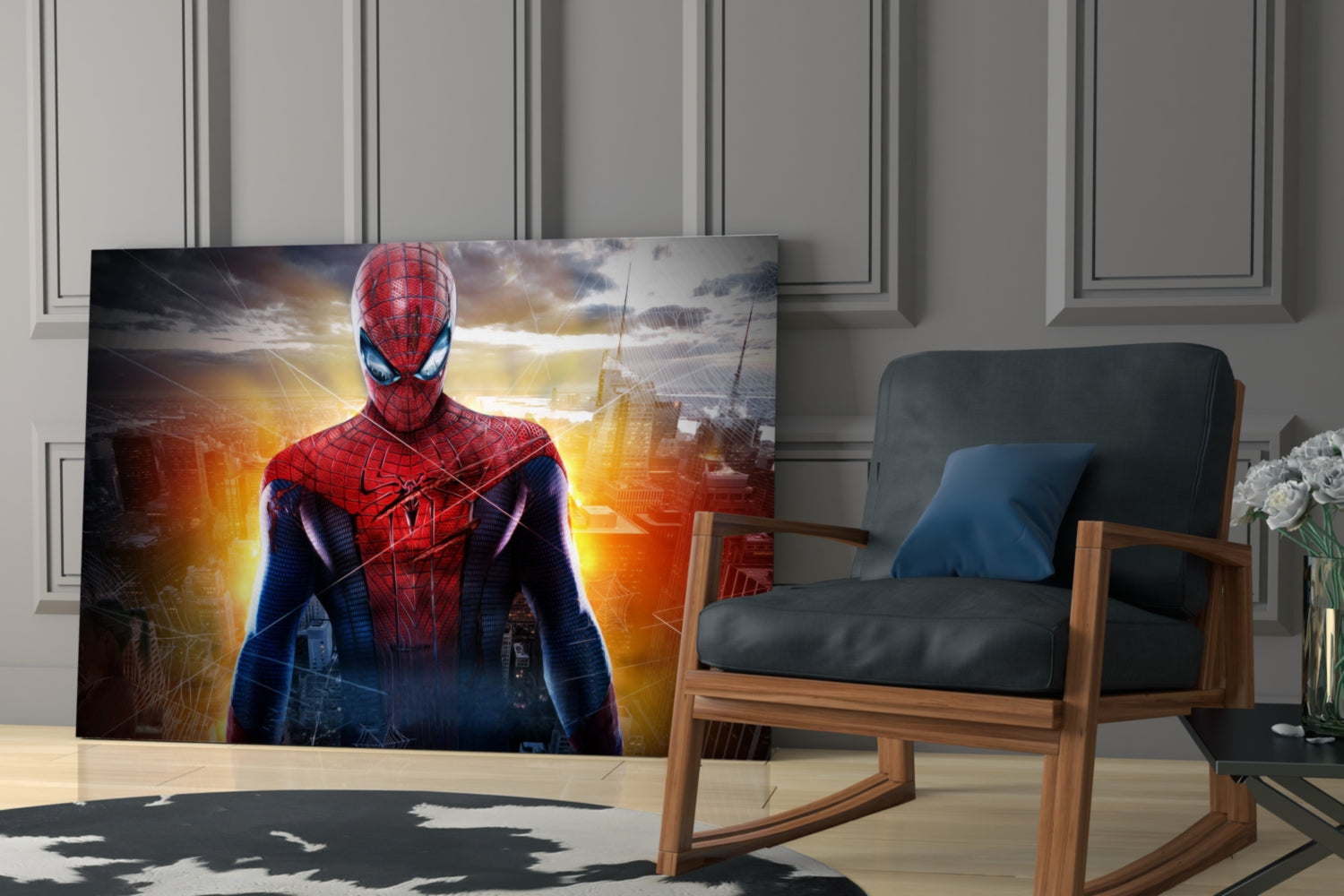 Spider Glass Wall Art.